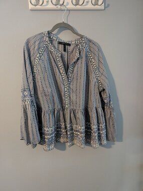 BCBGMaxAzria Peplum Top - Size L